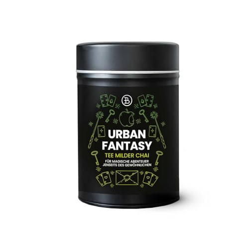 Bookiepad Urban Fantasy Tee, Loser Tee, Tee Dose, Schwarztee-Mischung, ca. 100g, mit Zimt, Ingwer & Kardamom, Vegan, Chai-Geschmack, perfekt als Latte, ca. 80 Portionen Bookiepad Urban Fantasy Tee, Loser Tee, Tee Dose, Schwarztee-Mischung, ca. 100g, mit Zimt, Ingwer & Kardamom, Vegan, Chai-Geschmack, perfekt als Latte, ca. 80 Portionen von Bookiepad