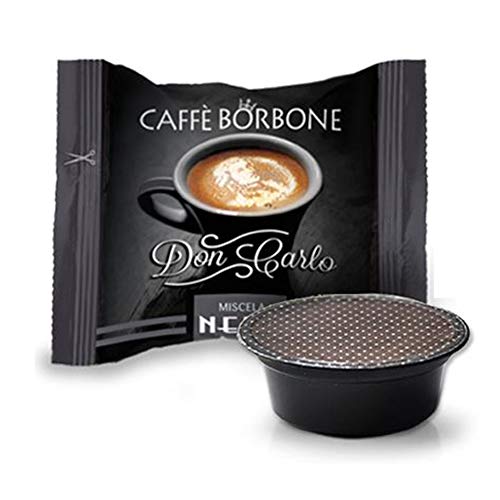 200 Kapseln kompatibel mit Lavazza a Modo Mio Caffe' Borbone Don Carlo Mischung schwarz von CAFFÈ BORBONE