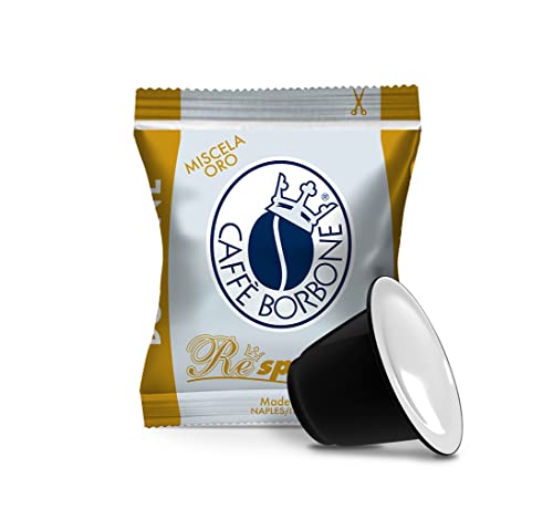 Caffè Borbone Kaffee Kapseln Respresso, Gold Mischung - 100 stück - Kompatibel mit Häuslichen Kaffeemaschinen Nespresso®* von CAFFÈ BORBONE