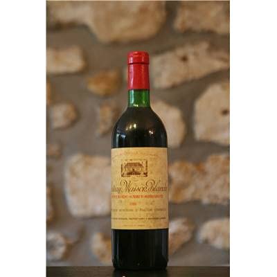 Rotwein, Montagne St Emilion, Château Maison blanche 1980 von Bordeaux