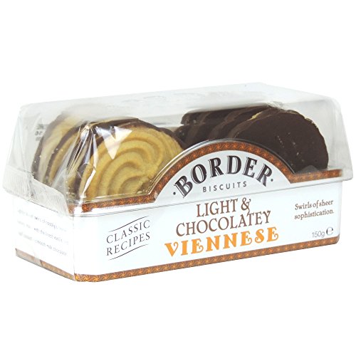 Border Biscuits - Light & Chocolatey Viennese - 150g (Case of 6) von Border