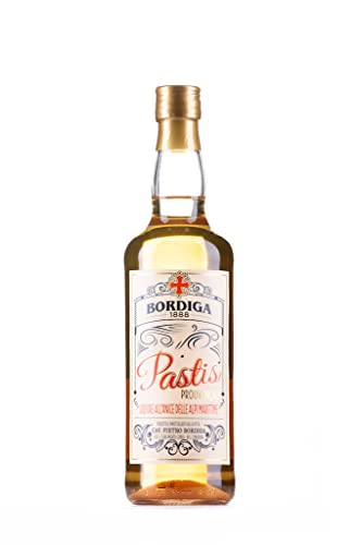 Pastis Bordiga, Anis-Spirituose aus dem Piemont, 0,7 L, 45% Vol. von Bordiga