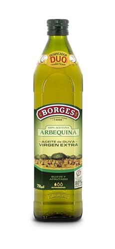 Borges - Arbequina Extra Natives Olivenöl - wenig gesättigte Fette - EVOO 100% Arbequina kaltgepresst - 100% recycelbare Flasche - geeignet zum Dressing und Kochen - 750 ml Borges - Arbequina Extra Natives Olivenöl - wenig gesättigte Fette - EVOO 100% Arbequina kaltgepresst - 100% recycelbare Flasche - geeignet zum Dressing und Kochen - 750 ml von Borges