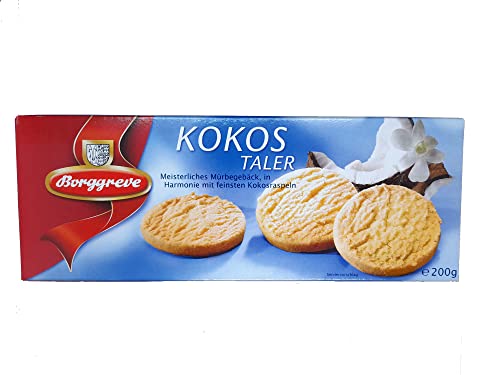 Borggreve Kokos Taler Mürbegebäck Mit Feinsten Kokosraspeln 200g von Borggreve