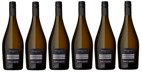 6x 0,75l - Borgo Gritti - Prosecco Frizzante - Treviso D.O.P. - Veneto - Italien - weißer Perlwein trocken von Borgo Gritti