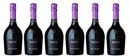 6x 0,75l - Borgo Molino - Motivo - Rosé - Spumante extra dry - Marca Trevigiana I.G.P. - Veneto - Italien - Rosé-Schaumwein trocken von Borgo Molino
