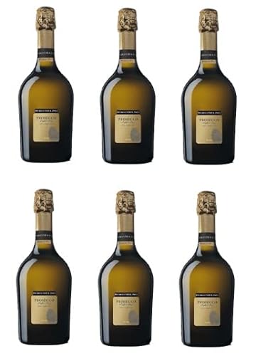 6x 0,75l - Borgo Molino - Prosecco Spumante - extra dry - Prosecco D.O.P. - Veneto - Italien - weißer Schaumwein trocken von Borgo Molino