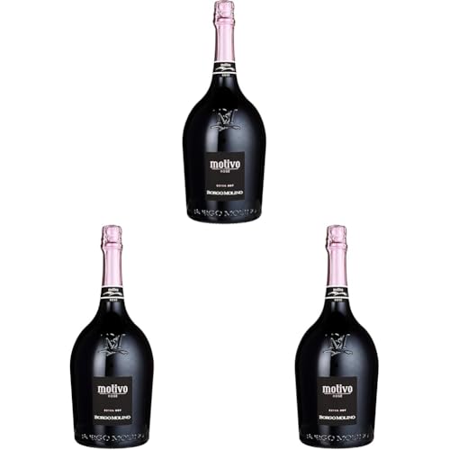 Borgo Molino Motivo Rosé extra dry Magnum Sekt (1 x 1.5 l) (Packung mit 3) von Borgo Molino