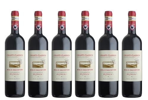 6x 0,75l - 2020er - Borgo Salcetino - Lucarello - Chianti Classico Riserva D.O.C.G. - Toscana - Italien - Rotwein trocken von Borgo Salcetino