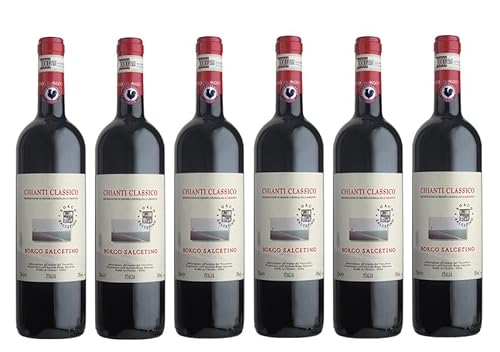 6x 0,75l - 2021er - Borgo Salcetino - Chianti Classico D.O.C.G. - Toscana - Italien - Rotwein trocken von Borgo Salcetino