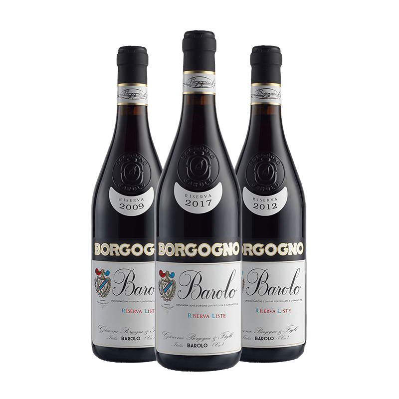 Borgogno : Caisse Liste Riserva Collection 2009-2012-2017 von Borgogno