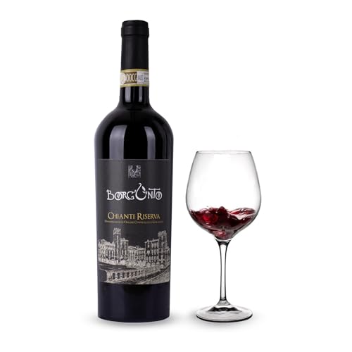 Borgunto® Chianti Riserva 2020 - Toskanischer Rotwein D.O.C.G. Colli Aretini - Paket 12 x 0,75L von Borgunto