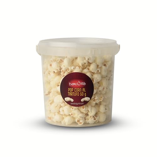 Borgunto® TRÜFFEL-POPCORN 12x50g – Knuspriger Snack mit Echtem Weißen und Bianchetto-Trüffel von Borgunto