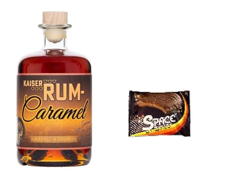 1 Flasche Prinz Kaiser Rum Caramel a 500ml 40% Vol. + Space Riegel 45g von Onlineshop Bormann von Bormann