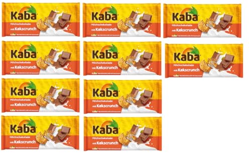 10 Tafeln Kaba Milchschokolade Schokolade mit Kekscrunch a 100g + Space Keks Gratis a 45g von Onlineshop Bormann von Bormann