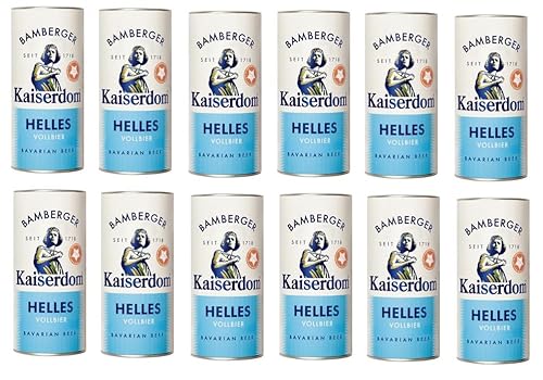 12 Dosen Kaiserdom Helles Vollbier Bavarian Beer a 1000ml mit 4,7% Vol. inc. EINWEG Pfand + Space von Bormann