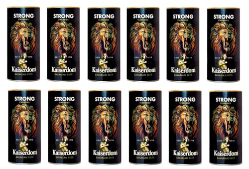 12 Dosen Kaiserdom Strong Starkbier Bavarian Beer a 1000ml mit 8,5% Vol. inc. EINWEG Pfand + Space von Bormann