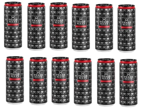 12 Dosen Three Sixty Vodka Energy a 330ml 10% Vol. inkl. EINWEGPFAND + Space Keks gratis a 45 g von Onlineshop Bormann von Bormann