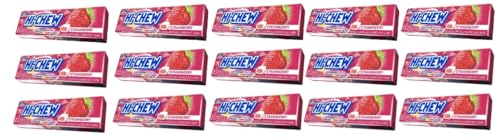 15 x 50g Hi- Chew Kaubonbons Erdbeer/Strawberry naturaly Flavored Chew + Space Riegel 45g von Onlineshop Bormann 15 x 50g Hi- Chew Kaubonbons Erdbeer/Strawberry naturaly Flavored Chew + Space Riegel 45g von Onlineshop Bormann von Bormann