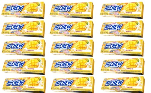 15 x 50g Hi- Chew Kaubonbons Mango naturaly Flavored Chew + Space Riegel 45g von Onlineshop Bormann von Bormann