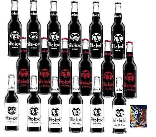 18 Flaschen Fritz-Cola Mix a 0,33l (6 x Fritz Kola / 6 x Fritz Kola Zero / 6 x Fritz Kola Super Zero) inclusive MEHRWEG Pfand Space Riegel von Onlineshop Bormann von Bormann