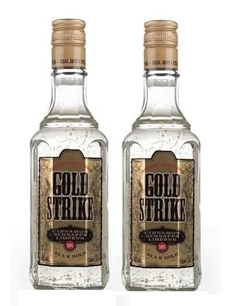 2 Flaschen Bols Gold Strike Cinnamon Schnapps Liquer a 500ml + mit 50% Vol. (23,5 K Gold) Space Riegel von Onlineshop Bormann von Bormann