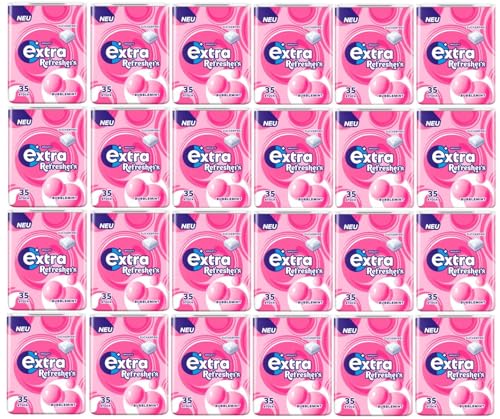 24 Dosen Wrigley's Extra Refreshers Bubblemint a 78 Gramm mit 35 Dragees + Space Keks gratis a 45 g von Onlineshop Bormann von Bormann