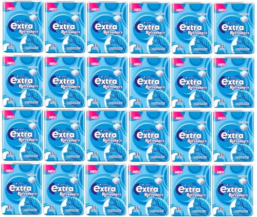 24 Dosen Wrigley's Extra Refreshers Peppermint a 78 Gramm mit 35 Dragees + Space Keks gratis a 45 g von Onlineshop Bormann von Bormann