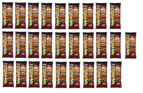 28 x 40g Kaskys Barbeque Ringli frittierte Maisringe Mais Ringe mit BBQ Geschmack Bravos a 40g + Space Riegel a 45g von Onlineshop Bormann von Bormann