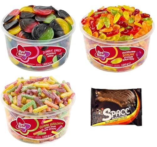 3 Dosen Red Band Mix/Zombie Smile/Schuhe/Gummi Stäbchen + Space Keks von Onlineshop Bormann 3 Dosen Red Band Mix/Zombie Smile/Schuhe/Gummi Stäbchen + Space Keks von Onlineshop Bormann von Bormann