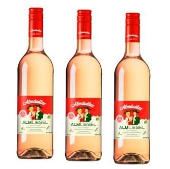 3 Flaschen Almdudler Almliesel rose a 750ml ml. mit 6% Vol. + Space Riegel von Onlineshop Bormann von Bormann
