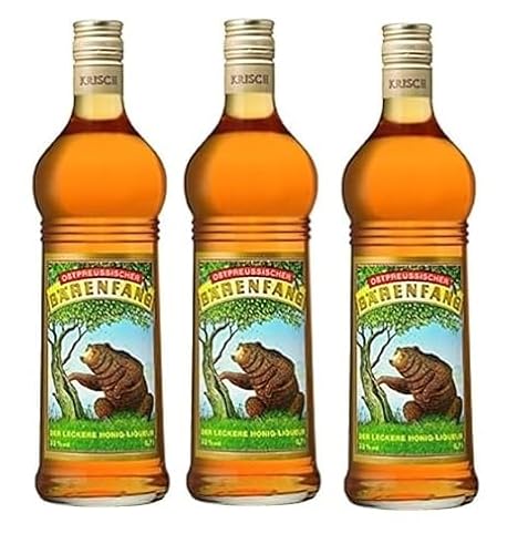 3 Flaschen Bärenfang Honiglikör Honig Likör a 700ml 33% Vol. + Space Riegel 45g von Onlineshop Bormann von Bormann