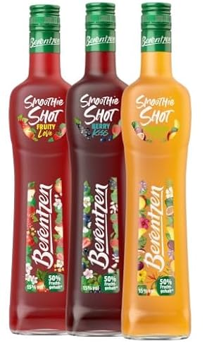 3 Flaschen Berentzen Smoothie Mix / 1 x Berry Kiss 1 x Fruity Love / 1 x Tropical Flirt a 500ml je 15% Vol. + Space Riegel 45g von Onlineshop Bormann von Bormann