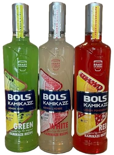 3 Flaschen Bols Kamikaze Mix aus 3 Sorten a 0,5 L 30% vol. + Space Keks gratis a 45 g von Onlineshop Bormann von Bormann