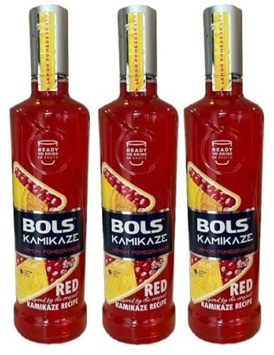 3 Flaschen Bols Kamikaze Red Lemon Pomegranate a 0,5 L 30% vol. + Space Keks gratis a 45 g von Onlineshop Bormann von Bormann