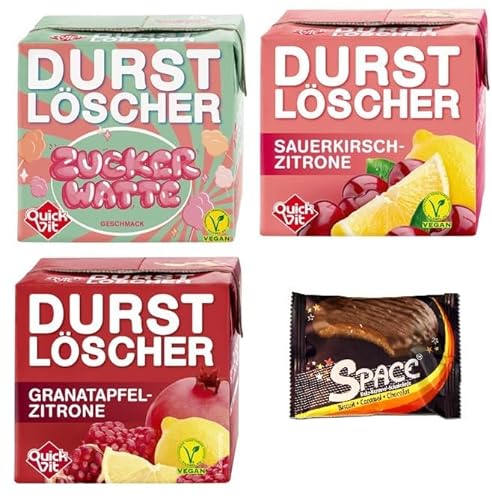 36 Durstlöscher a 500 ml 12 x Zuckerwatte / 12 x Sauerkirsch-Zitrone / 12 x Granatapfel-Zitrone + Space Keks Gratis von Bormann
