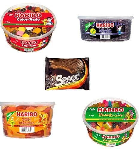 4 Dosen Mix Color-Rado/Viola/Süße Schnuller/Phantasia+ Space Keks von Onlineshop Bormann von Bormann
