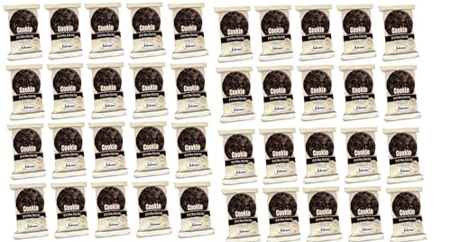 40 x 50g American Cookies extra dark mit Schokolade (Kekse) einzeln verpackt falcone + Space Riegel 45g von Onlineshop Bormann von Bormann