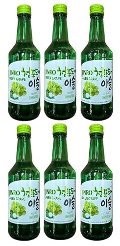 6 Flaschen Jinro Green Grape a 0,35 L 13% vol. + Space Keks gratis a 45g von Onlineshop Bormann von Bormann