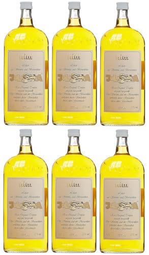 6 Flaschen Julischka Slivovic a 1 L 25% vol. + Space Keks gratis a 45 g von Bormann