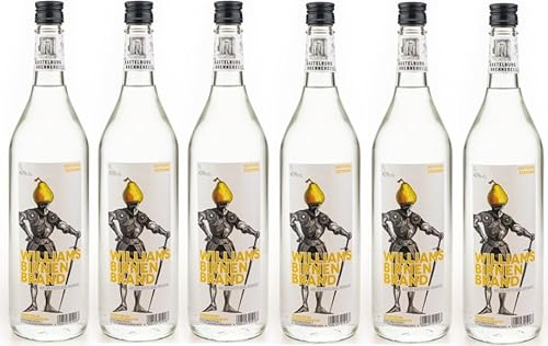 6 Flaschen Kastelburger Williamsbirnenbrandr 40% Vol. a 1000ml + Space Keks gratis a 45 g von Onlineshop Bormann von Bormann