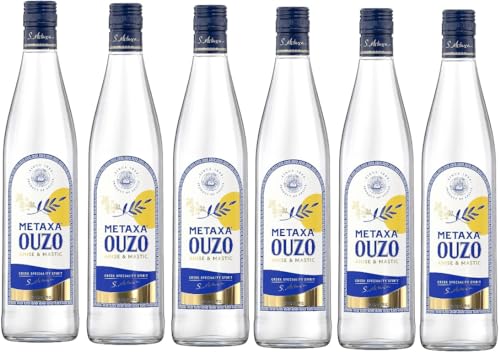 6 Flaschen Metaxa Ouzo a 0,7l 40% Vol. + Space Keks 45gvon Onlineshop Bormann von Bormann