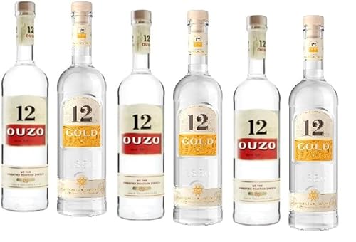 6 Flaschen Ouzo Mix Bundle (3 x Ouzo 12 a 700ml + 3 x Ouzo 12 Gold a 700ml) 36% Vol. von Onlineshop Bormann von Bormann