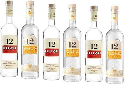 6 Flaschen Ouzo Mix Bundle (3 x Ouzo 12 a 700ml + 3 x Ouzo 12 Gold a 700ml) 36% Vol. von Onlineshop Bormann von Bormann