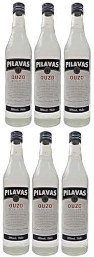 6 Flaschen Pilavas ouzo Nektar a 0,7 L 38% vol. + Space Keks gratis a 45 g von Onlineshop Bormann von Bormann