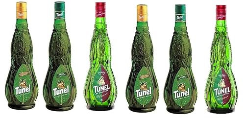 6 Flaschen Túnel de Mallorca Hierbas de Mallorca (2 x secas / 2 x Mezcladas / 2 x dulces) a 700ml + Space Riegel von Onlineshop Bormann von Bormann