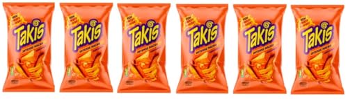 6 x Takis Intense Nacho Cheese Flavour non spicy a 100g - Cheese Tortilla Chips + Space Riegel von Onlineshop Bormann von Bormann