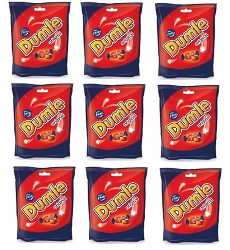 9 Tüten Dumle Orginal weiche Toffees mit Milchschokolade a 120g + Space Keks gratis a 45 g von Onlineshop Bormann 9 Tüten Dumle Orginal weiche Toffees mit Milchschokolade a 120g + Space Keks gratis a 45 g von Onlineshop Bormann von Bormann