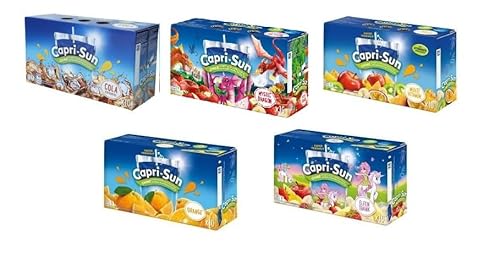 Capri Sonne 5 Sorten Mix Multivitamin,Cola,Dragonfruit,Orange,Elfentrank (50 x 200ml)+ Space Keks gratis a 45 g von Onlineshop Bormann von Bormann