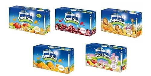 Capri Sun Sonne 5 Sorten Mix Multivitamin,Kirsche,Safari,Orange,Elfentrank (50 x 200ml)+ Space Keks gratis a 45 g von Onlineshop Bormann von Bormann
